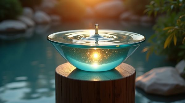 Sablier liquide : un accessoire de relaxation esthétique et apaisant